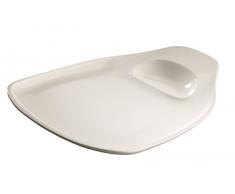 Villeroy & Boch BBQ Assiette Ã steak Passion, Porcelaine, Blanc, 35Â x 33Â cm, X-Large