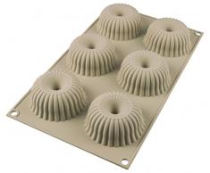 silikomart 26.233.13.0065 Moule Mini Raggio, Silicone, Gris, 6,7 cm