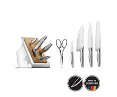 WMF 1882329992 Bloc à Couteaux, Acier, Argent, 37 x 22 x 19 cm