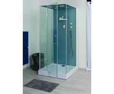 Aqua Plus SACHCABBRI90 Bria 90/100 Cabine de douche non hydro sans silicone Gris Clair
