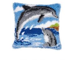Kit coussin au point nouÃ© 2 Dauphins