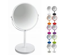 Spirella Miroir Rond pivotant pour Maquillage et Rasage Blanc