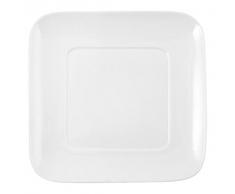 HOTELWARE Plat de Service carrÃ©, 30,5Â x 30,5Â cm, Porcelaine, Blanc