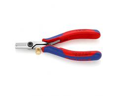 KNIPEX 11 82 130 Ciseaux à dénuder pour lélectronique avec gaines bi-matière 130 mm