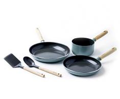 GreenPan CC001592-001 Mayflower Batterie de Cuisine, Blue Ciel