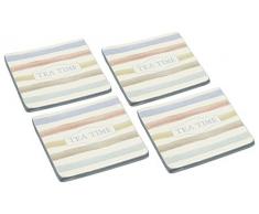 Kitchen Craft Classic Collection Vintage Dessous de Verre en céramique (Lot de 4)