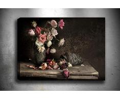 Bonamaison Peinture sur toile, multicolore, 70 x 100 cm - ConÃ§u et fabriquÃ© en Turquie