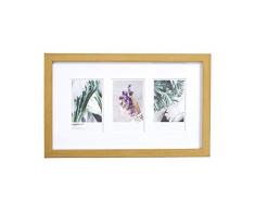 AmazonBasics Cadre photo pour instantanÃ© Instax - 3 photos - 8 x 5 cm, Laiton