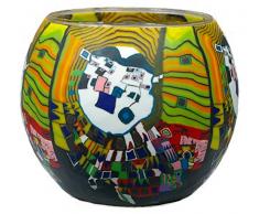 Him CC234 photophore Verre Jaune (Modern Art Yellow), Multicolore, 11x11x9 cm