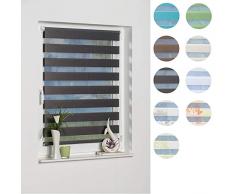 Khome Madrid Store Klemmfix sans perÃ§age Gris, Gris, 90 x 150 cm