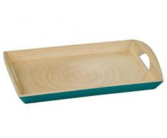 Premier Housewares 1104350 Kyoto Plateau de Service en Bambou Turquoise