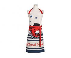 Coucke 3152195097819 Tablier Rit French Vache, Coton, Multicolore, 85x76 cm