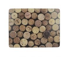 Creative Tops Wine Premium Lot de 6 sets de table avec dos en liège, marron, Medium Placemats