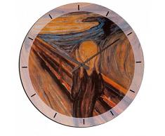 Artopweb EC35014 Pendule Murale, Bois, Multicolore, 60 x 0,5 x 60 cm