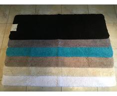 Cazsplash Tapis de Bain en Microfibre, Coton, Blanc, 51.003200000000007 x 25.603199999999998 x 6.5023999999999997 cm