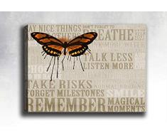 Bonamaison Peinture sur toile, multicolore, 70 x 100 cm - ConÃ§u et fabriquÃ© en Turquie