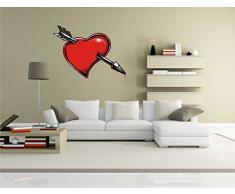 pinkelephant Autocollant Mural Misc2-hearts1 â Crazy Terrifiant CÅur â Sticker Mural 70 x 51 cm