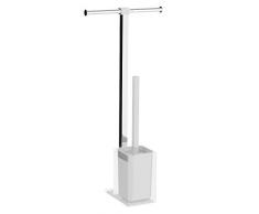 Gedy - Ensemble Porte Papier & Balai Blanc Rainbow - Gedy - G-RA320200000