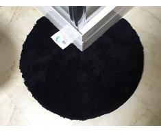 Cazsplash Tapis de Douche, Noir, 90 cm
