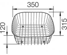 BLANCO panier vaisselle en inox