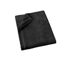 De Witte Lietaer Contessa Drap de Bain, Coton, Noir, 100x150 cm