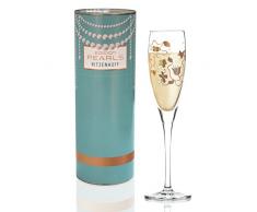 RITZENHOFF Pearls Edition Verre à Prosecco de Sabine Röhse en cristal 160 ml avec de lor rose noble