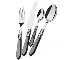 BUGATTI ALCNM-S4250 Aladdin MÃ©nagÃ¨re de 24 PiÃ¨ces Service de Table Acier/ABS Noir 39 x 27 x 5 cm