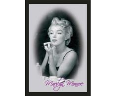 Empire 544360 Miroir imprimÃ© avec cadre en plastique faÃ§on bois Marilyn Monroe se maquillant 30 x 40 cm