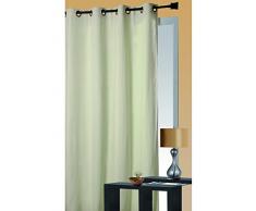 HomeMaison Rideau Isolant Thermique, 100% Polyester, Ecru, 260x140 cm