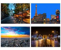 Capricci Italiani Lot de Sets de Table, Multicolore, Taille Unique