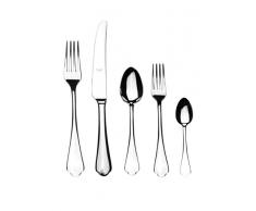 MEPRA Dolce Vita 5Â piÃ¨ces Ensemble de Couverts, Acier Inoxydable, Argent, 24.63Â x 7.12Â x 3.25Â cm