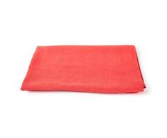 LinenMe Serviette de Bain, 100 x 140 cm, Lin, Collection Lara, Orange-Corail