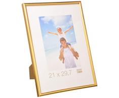 Deknudt Frames S011A4 Cadre Photo Résine Doré 21 x 29.7 cm