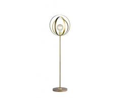 Wofi Lampe dintÃ©rieur, salon, lampadaire, lampadaire, lampadaire, laiton, marron antique, mÃ©tal, 20 W, marron