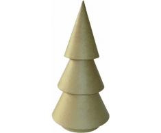 Decopatch Sapin de Noël en papier mâché Marron Grand format