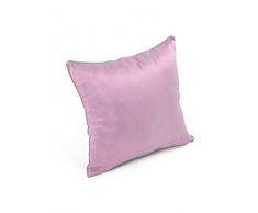 HomeMaison Coussin Ã Aspect Soie, Polyester, Parme, 45x45 cm