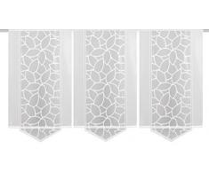 Home Fashion 088630â0101Â 125Â x 57Â cm Panneau Coulissant Jacquard Set, Plastique, Blanc, 145Â x 57Â cm