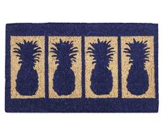 Entryways Paillasson 45Â xÂ 75Â cm trÃ¨s Ã©pais Ã Motifs QuatreÂ Ananas fabriquÃ© en Fibres de Coco tissÃ© Ã la Main