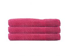 Bambinex Drap de Bain en Coton (3 Pack, 390GSM), Noir, 100x140 cm