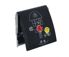 MSV 140835 Porte Rouleau Papier WC Marelle MDF/Inox 11,5 x 13 x 2 cm