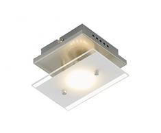 Briloner Leuchten 3596-012 Applique LED, plafonnier, spots, lampe salon MÃ©tal, GU10, 3 W, Matt Nickel, 15 x 12 x 9 cm