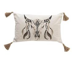 Deco&Co Décoration intérieure naturelle - Coussin, Coton, Taille unique