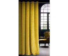 Eurofirany Rideau en Velours, Tissu, Moutarde, 140x250cm