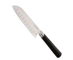 Tefal K0770614 Couteau Santoku Noir/MÃ©tal 17 cm