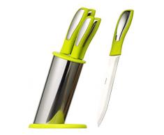 Esmeyer 291-206 Stellar Bloc à couteaux 5 pièces Vert Coffret cadeau avec photo