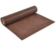 Viphome 6CHT015CL Chemin de Table Effet Tissu Chocolat 30 x 720 cm