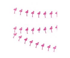 Party Pro 50279 Guirlande Flamant Rose, Papier, 300 x 10 x 0,1 cm