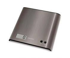Balance de cuisine numérique Salter Arc - Pesage électronique des aliments, design compact en acier inoxydable, écran LCD, ajoutez et pesez, nettoyage facile, garantie de 15 ans