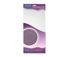 PME IM188 Tapis à Motif Briques, Plastique, Transparent, 15 x 1 x 30,5 cm