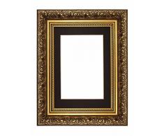 Memory Box Cadre Photo/Affiche avec Monture Noire en polystyrène incassable de Style Antique et doré - 30,5 x 25,4 cm pour des Photos de 22,9 x 17,8 cm